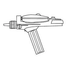 Star Trek phaser weapon coloring page