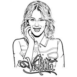 Violetta - Free printable coloring pages