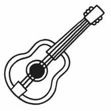 Musical instruments - Free printable coloring pages