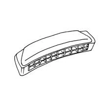 Harmonica with rows of small air holes coloring page