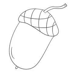 Acorn coloring page #218509 to print and color
