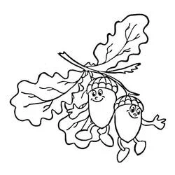 Acorn coloring page #218515 to print and color