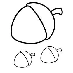 Acorn coloring page #218517 to print and color