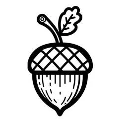 Acorn - Free printable coloring pages