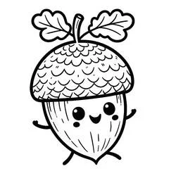 Acorn coloring page #218528 to print and color