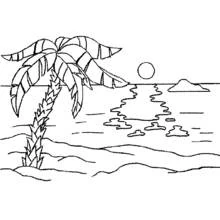 Beach - Free printable coloring pages