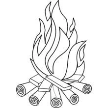 Campfire - Free printable coloring pages
