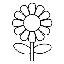 Daisy - Free printable coloring pages