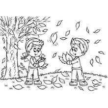 Fall season - Free printable coloring pages