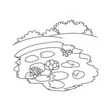 Lake - Free printable coloring pages