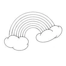 Rainbow - Free printable coloring pages