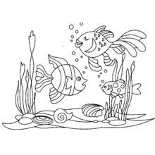 Seabed - Free printable coloring pages
