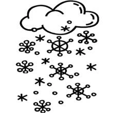 Snow - Free printable coloring pages