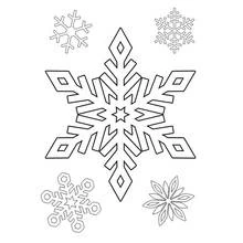 Snowflake - Free printable coloring pages