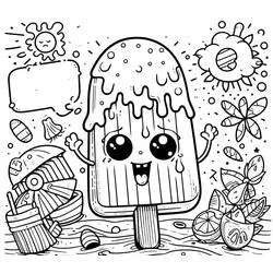 Summer - Free printable coloring pages