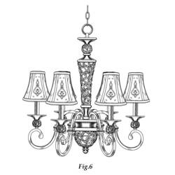 Candlestick - Free printable coloring pages