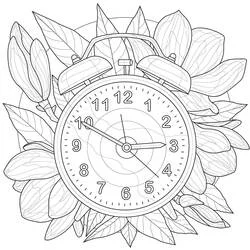 Clock - Free printable coloring pages