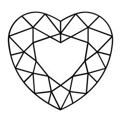 Diamond - Free printable coloring pages