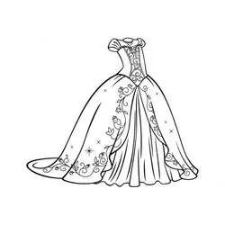 Dress - Free printable coloring pages