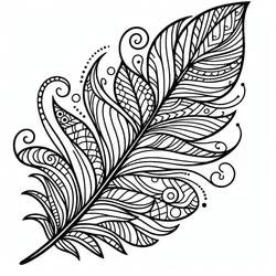 Feather - Free printable coloring pages
