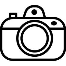 Photo camera - Free printable coloring pages