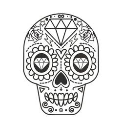 Skull - Free printable coloring pages