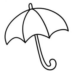 Umbrella - Free printable coloring pages