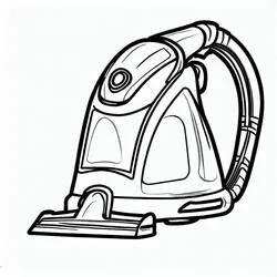 Vacuum Cleaner - Free printable coloring pages