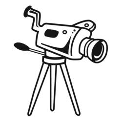 Video camera - Free printable coloring pages