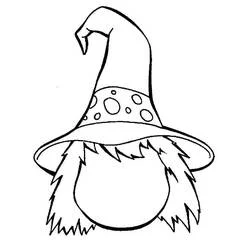 Witch Hat - Free printable coloring pages