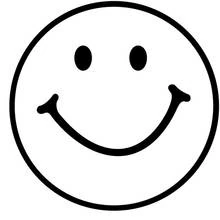 Smiling face emoji coloring page