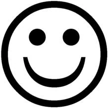 Smiling emoji face coloring page
