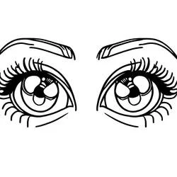 Eyes - Free printable coloring pages