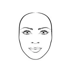 Simple face with eyes, nose and mouth coloring page