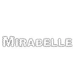 Mirabelle in bubble letters coloring page