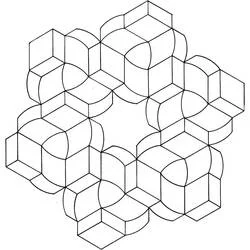 Optical Illusion - Free printable coloring pages