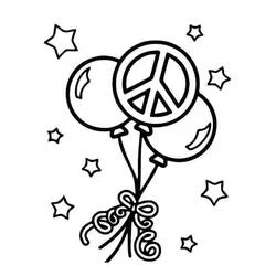 Peace - Free printable coloring pages