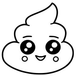 Poop (Poop Emoji) - Free printable coloring pages
