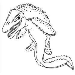 Mosasaurus coloring page #218358 to print and color