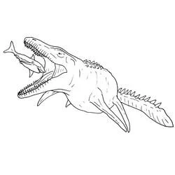 Mosasaurus coloring page #218364 to print and color