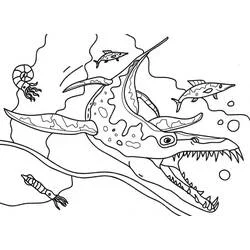 Mosasaurus coloring page #218365 to print and color
