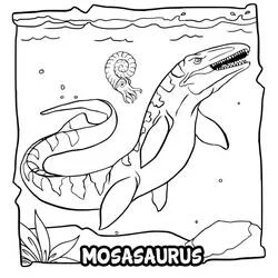 Mosasaurus coloring page #218370 to print and color