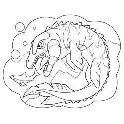Mosasaurus coloring page #218375 to print and color