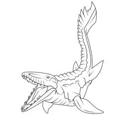 Mosasaurus coloring page #218377 to print and color