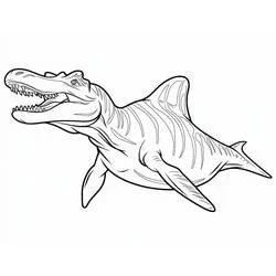 Mosasaurus coloring page #218380 to print and color