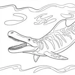 Mosasaurus coloring page #218381 to print and color