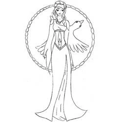 Aphrodite - Free printable coloring pages