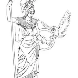 Athena - Free printable coloring pages