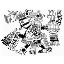 Tezcatlipoca from the Codex Borgia coloring page