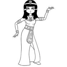 Cleopatra - Free printable coloring pages